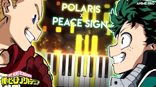 Polaris ft.Peace Sign - Boku no Hero Academia Season 4 OP [FULL] | Piano screenshot 4