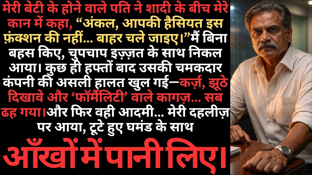 “दामाद ने शादी से निकाला… मैंने बैंक में ‘साइन’ रोक दिया—और खेल पलट गया!”