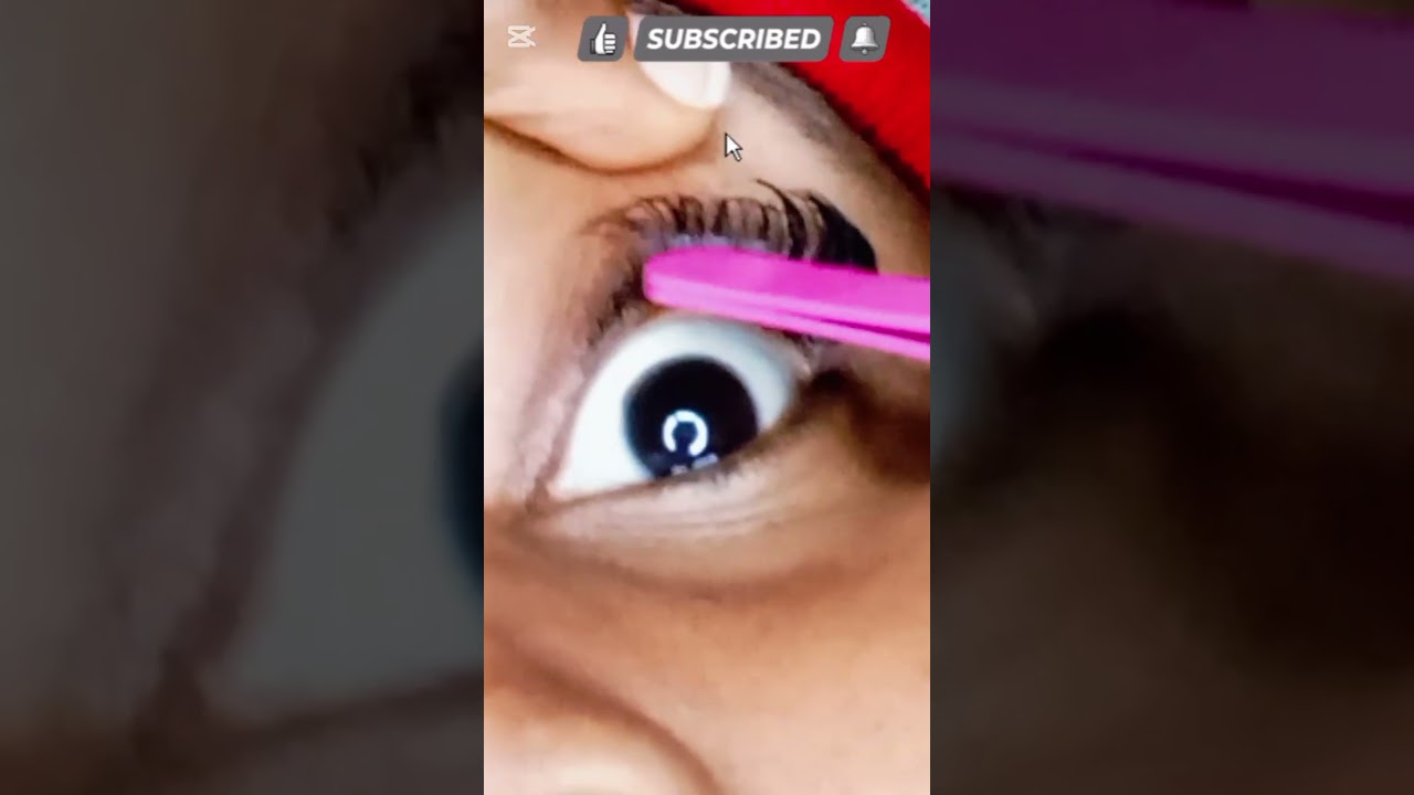 Tutorial on how to fix cluster lashes yourself🔥🔥🔥🌹