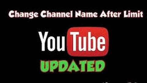 YouTube name changed too recently Error fixed -Tamil