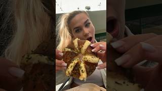 Trying the VIRAL STUFFED Bagel