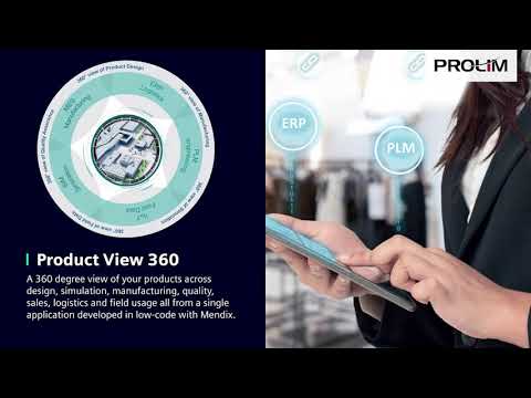 Product View 360 developed in low-code with Mendix - PROLIM