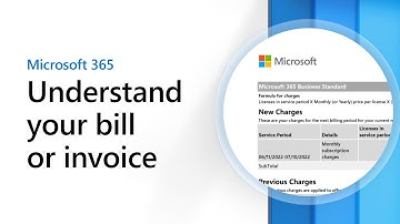 Understand your bill or invoice