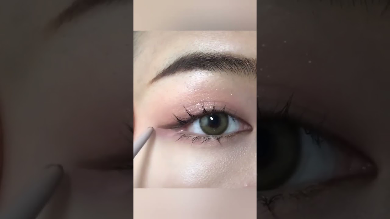🤍как правильно сделать корейский макияж глаз🌸