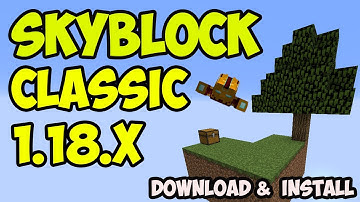 How to get Skyblock Map for Minecraft 1.18.2 - download & install Skyblock Classic in 1.18.2