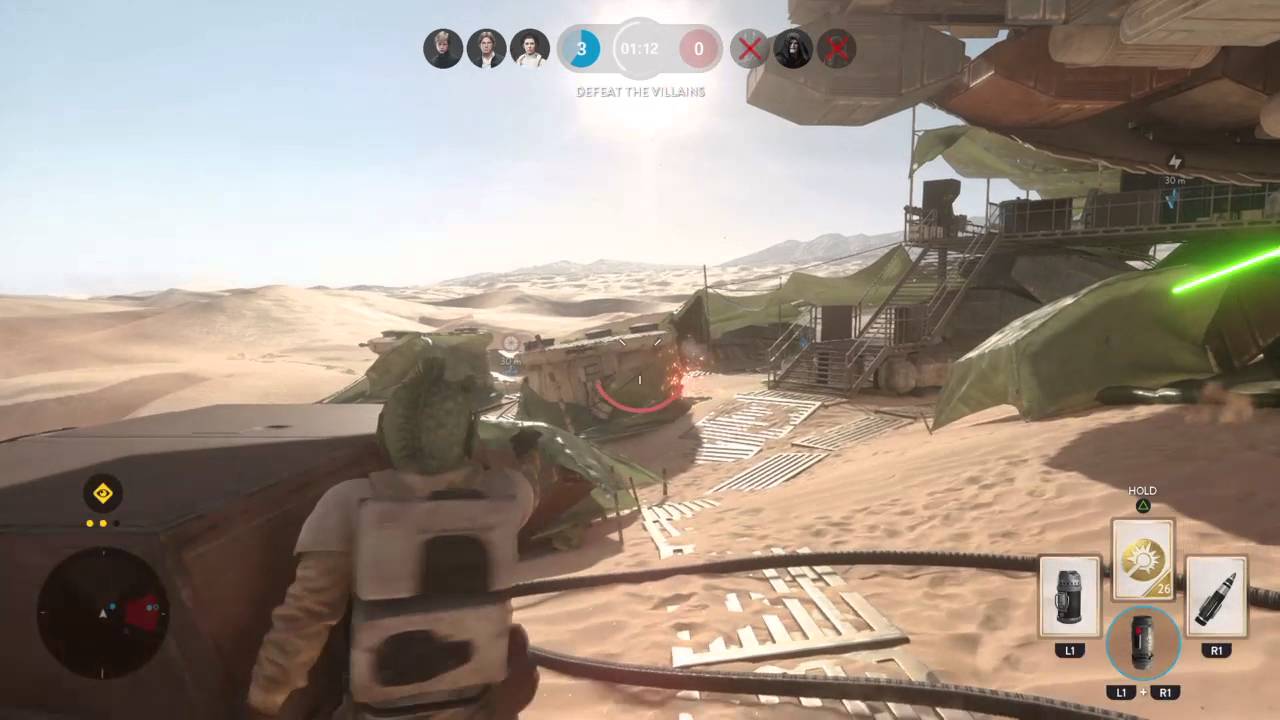 Star Wars Battlefront - 1 Rebel Rodian Eliminates 11 Sandtroopers In 3 Minutes