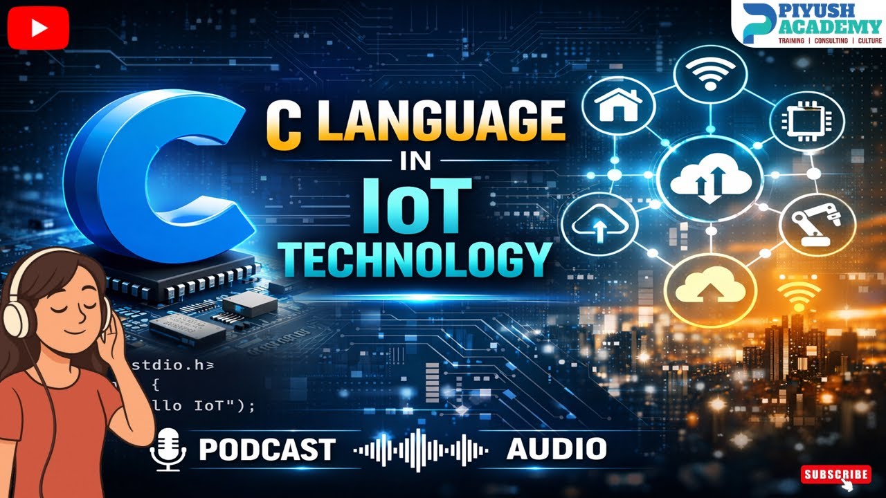 🎧How C language use in IoT Technology| Hindi Podcast | Audio | Piyush Academy