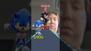 Sonic the hedgehog vs Shadow the hedgehog #sonic #sonicx #sonicgames #shorts #gaming #fyp