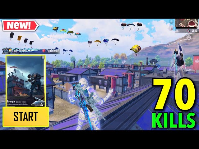 70 Kills!😱NEW BEST LOOT GAMEPLAY with MUMMY SET🔥PUBG Mobile class=