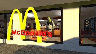Shrek Wants To Buy A Burger In Mcdonalds Garrys Mod
