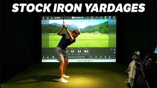 Stock Iron Yardages In a Trackman Simulator