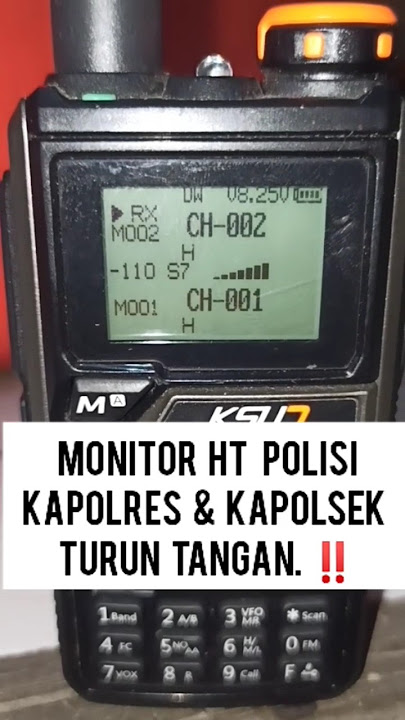 Monitor HT Polisi - Kapolres & Kapolsek Turun Tangan