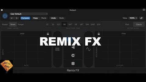 Remix FX in Logic Pro X