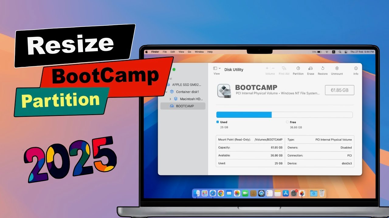 How to resize (increase) Boot Camp partition after installing