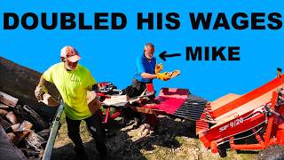 I DOUBLED HIS WAGES BECAUSE OF THE GREAT WORK HE DID!