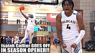 No.1 Ranked Isaiah Collier Shows Off His Bounce & CRAZZY IQ In Season Opener