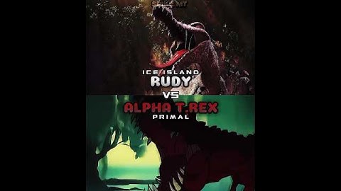 RUDY VS ALPHA T.REX #dinossaur #edit #jurassicworld