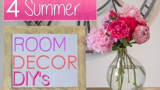 4 Easy Summer Room Decor DIYs!