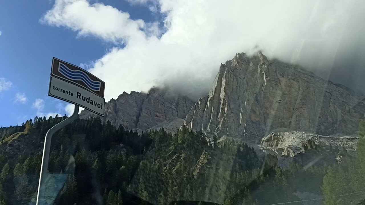 Driving from Misurina towards the Passo Tre Croci I (Croda Rossa), Cortina, Veneto, Italy, 30/09/21