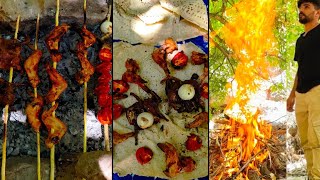 Rock Climbing And Nature Walking And Making Kebabs