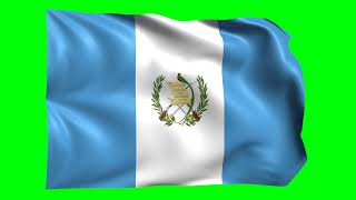 Green screen Footage | Guatemala Waving Flag Green Screen Animation | Royalty-Free