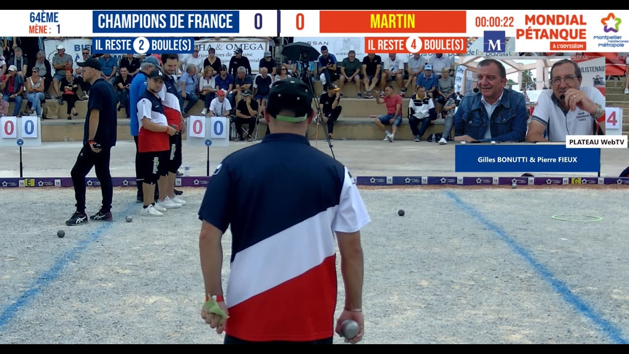 Miniature : 64e Champions de France VS Martin : Mondial à pétanque de Montpellier 3M 2021