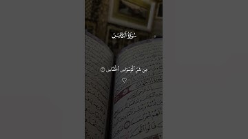 سوره الناس تلاوه خاشعه سعد الغامدي ✨🤍#قران #سعد_الغامدي   #quran #قران_كريم #تلاوة_خاشعة