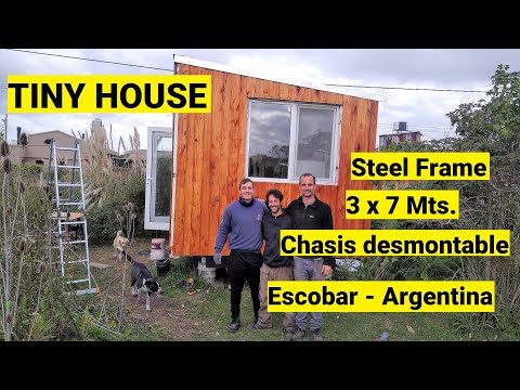 TINY HOUSE en STEEL FRAME: la va a instalar en el lote de una amiga en Escobar, Argentina