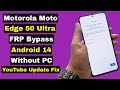 Motorola Edge 50 Ultra FRP Bypass Android 14 Without PC | Motorola Edge 50 Ultra FRP Unlock | FRP