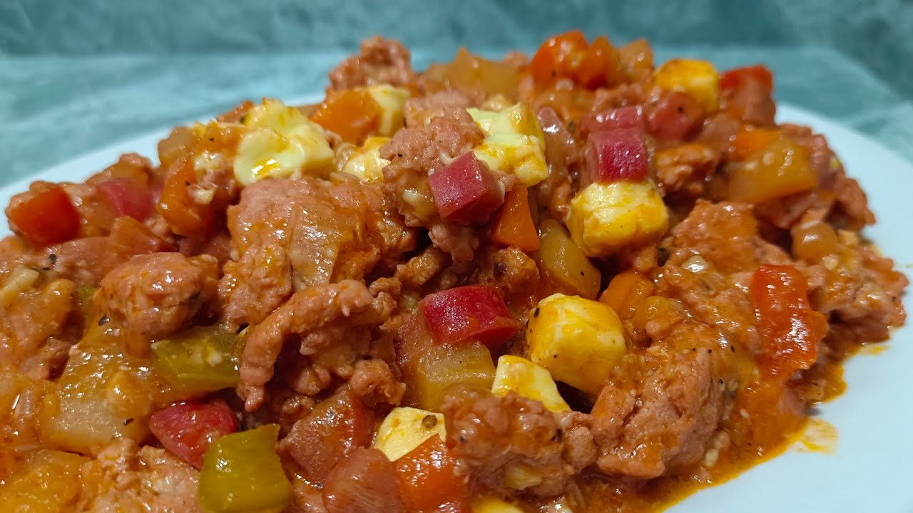 Pork Giniling Menudo Menudillo Recipe Menudillo With Cheese Youtube 