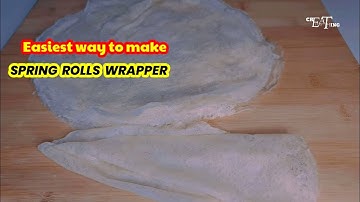 Homemade Spring Rolls Wrapper | Samosa wrapper | no dough | no kneading
