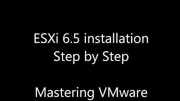 ESXi 6.5 Installation Step by Step