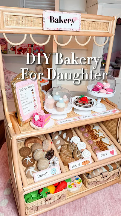 DIY Bakery for my Daughter 🤍 #DIY #Momlife #diytoys #crafts #viral #fyp #diycrafts