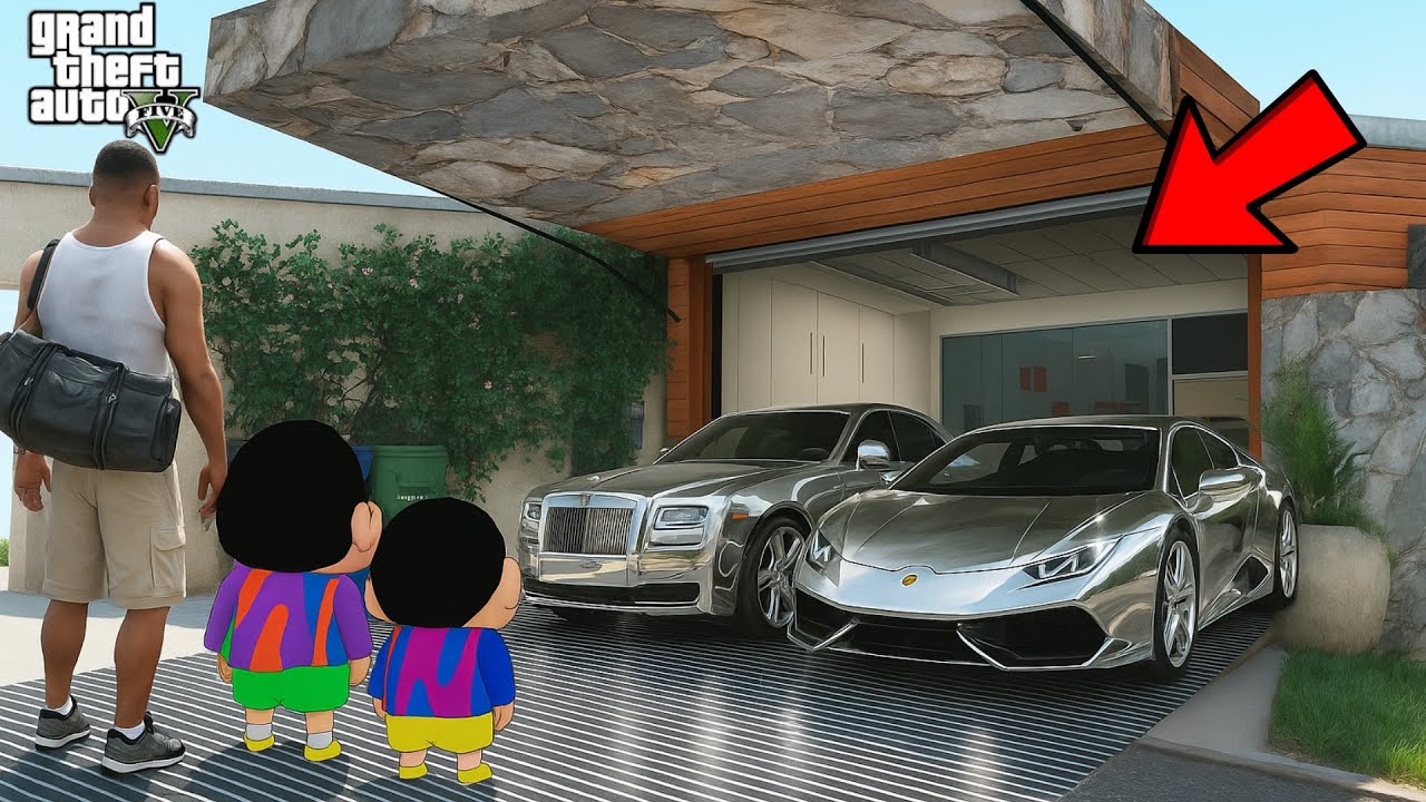 Franklin Found New Ultimate Diamond Supercars With Shinchan In GTA 5!