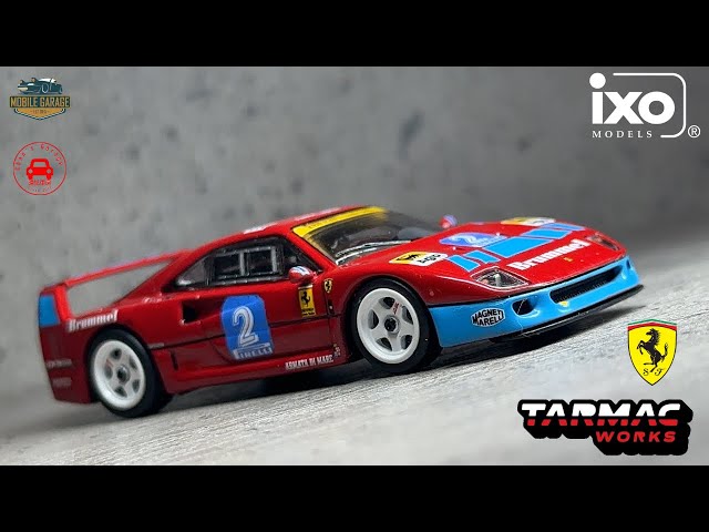 1/64 Tarmac Works x IXO models Ferrari F40 GT Italian GT