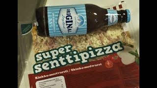 Testissä Kinkku-Meetvursti Pizza.