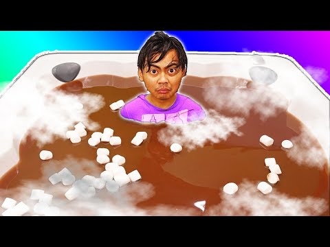 Hot Chocolate Hot Tub Bath Challenge!