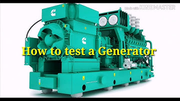 How to test a power generator. Load bank test.