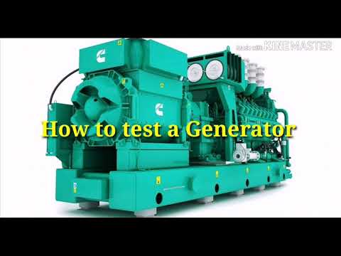How to test a power generator. Load bank test.