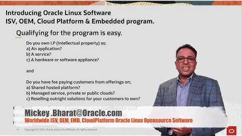 Mickey Talks on Oracle Linux Open Source Software ISV OEM Embedded Cloud Platform Partnership