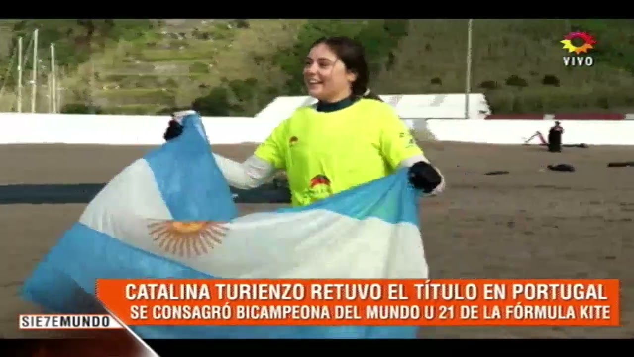 Catalina Turienzo bicampeona del mundo de Fórmula Kite