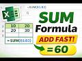 Excel SUM Formula مکمل آسان طریقہ | Basic Excel Tutorial Urdu | Lesson 2