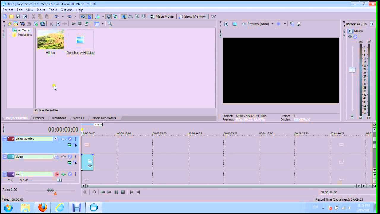 Sony vegas movie studio keyframe