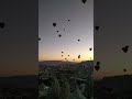 Fly by balls. Air baloons lift off at sunrise 06.07.2023. Nevşehir Göreme Cappadocia Kappadokya