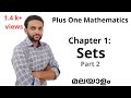 Sets | Part 2 of 4 | Plus One Mathematics