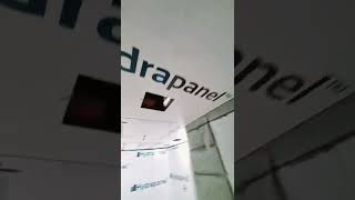 hydrapanel ceiling and wall installation