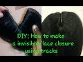 DIY: How to make a invisible part/lace closure using tracks!