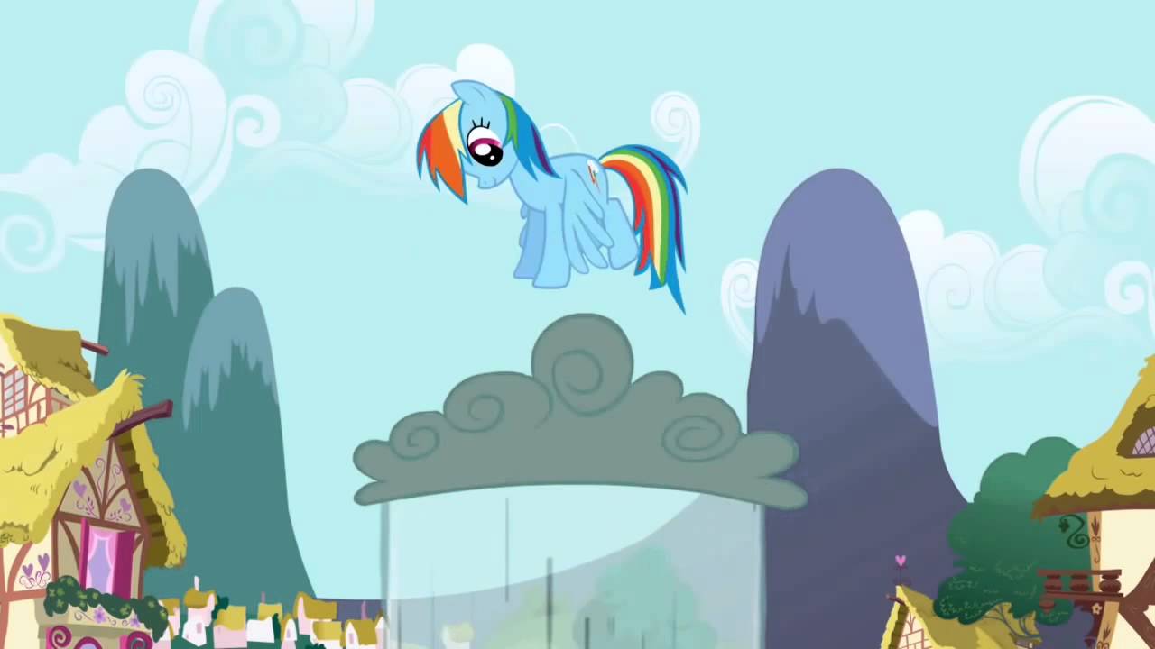 Rainbow Dash - (jumps on a cloud) - YouTube