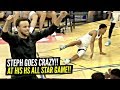 Steph Curry GOES CRAZY After NASTY Ankle Breaker at His HS ALL Star Game!!