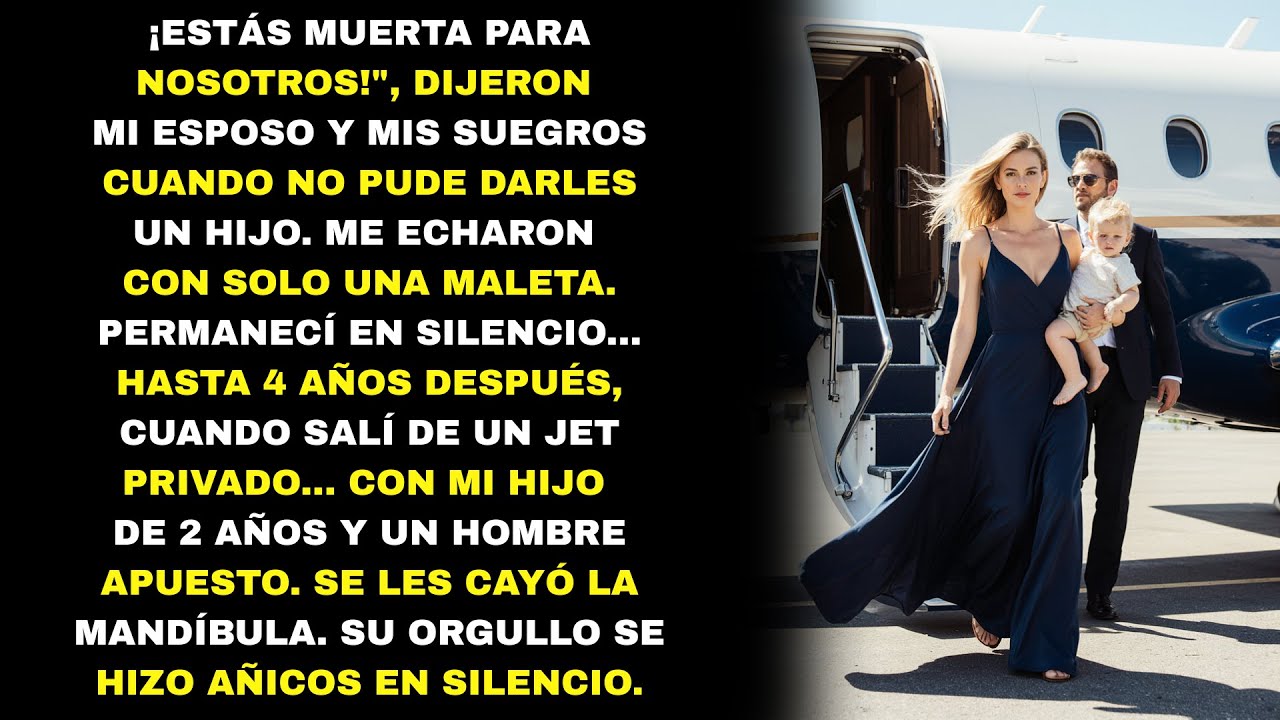 Fui rechazada por no tener hijos. Años después, volví en un jet con una sorpresa.